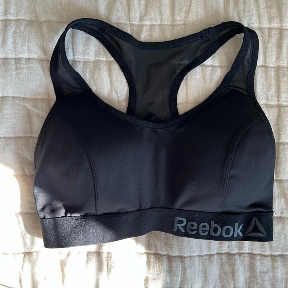 Reebok Black Padded Racerback Sports Bra Size Small - Picture 2 of 9